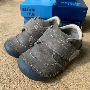Stride Rite SM Kellen Grey Toddler Shoes - Size 6W